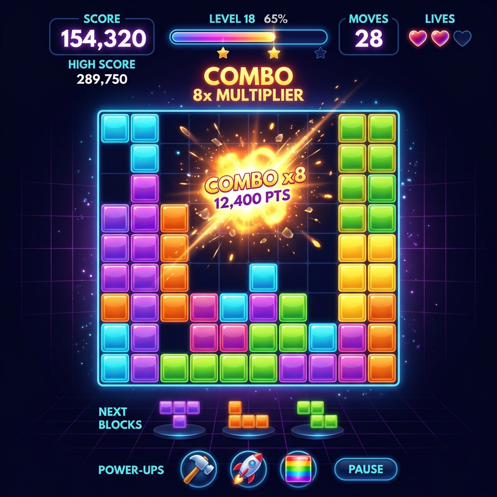 GridBurst Puzzle Arena